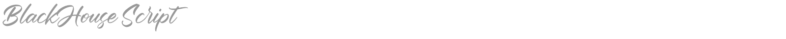Blackhouse Script font preview